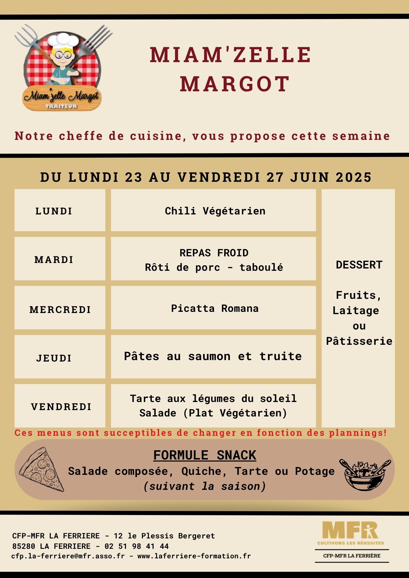 MFR Vendée - CFP La Ferrière