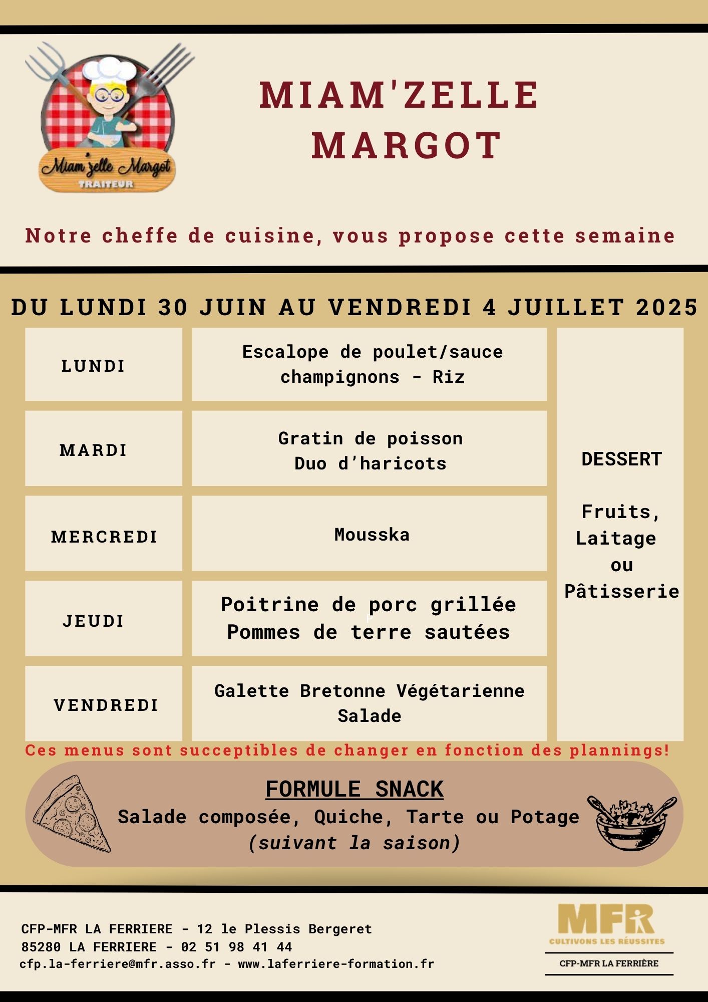 MFR Vendée - CFP La Ferrière
